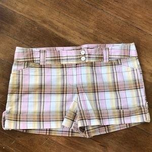 Girls Plaid Shorts